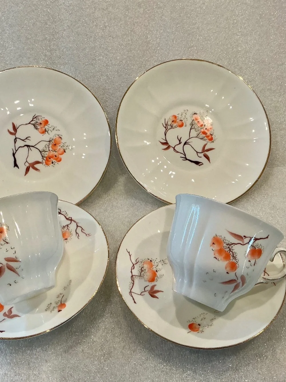 Vintage Jiesia Lithuanian USSR Porcelain Tea Cup & Dessert Plate